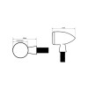 Clignotant pour quad HIGHSIDER smart homologué - la paire