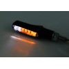 Clignotant/feu de position LED HIGHSIDER smart Shorty Fin 2en1 homologué - verre fumé - la paire