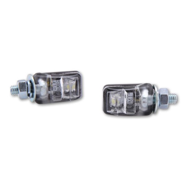 Éclairage de plaque LED HIGHSIDER smart Picco - noir - la paire