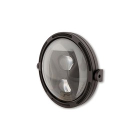 Feu avant LED HIGHSIDER pro Frame-R1 Type 8 - 7 pouces - réflecteur fumé - fixation latérale - noir