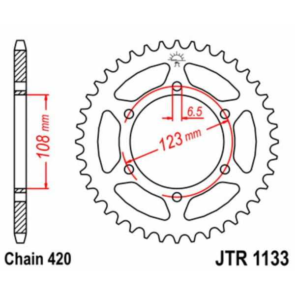 Kit chaîne JT 420HDR (11-52-128)