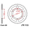 Kit chaîne JT/JT 420HDR 11/53 - couronne standard