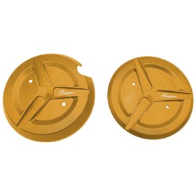 Protection de carter LIGHTECH (2 pièces) aluminium or - Yamaha T-Max 530 / 560