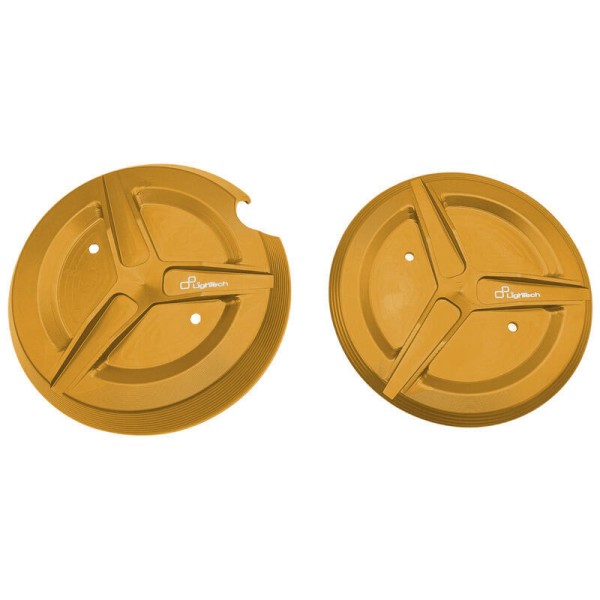 Protection de carter LIGHTECH (2 pièces) aluminium or - Yamaha T-Max 530 / 560