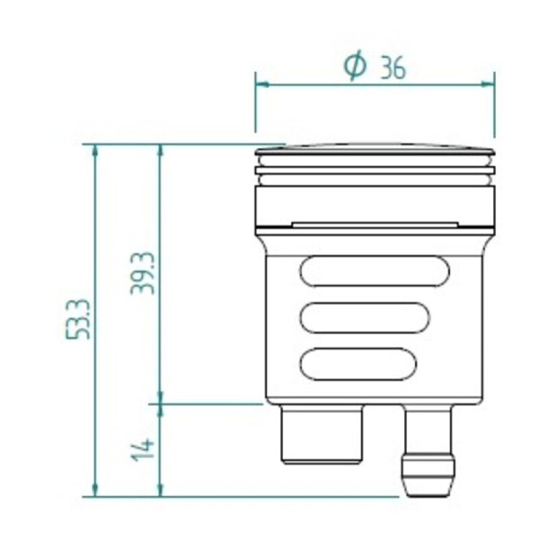 Bocal LIGHTECH 16cm³ - Noir