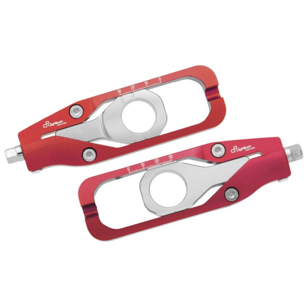 Tendeur de chaine LIGHTECH rouge Kawasaki ZX10R - TEKA003ROS