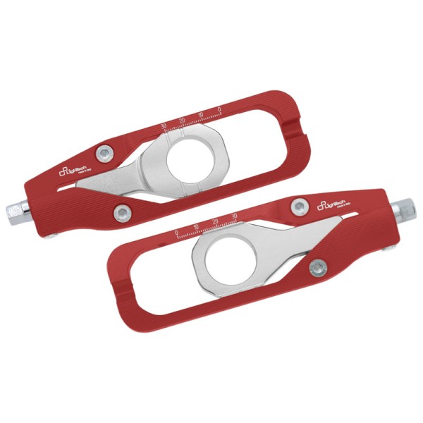 Tendeur de chaine LIGHTECH rouge Kawasaki ZX10R - TEKA002ROS