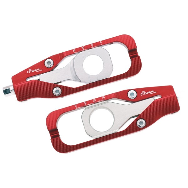 Tendeur de chaine LIGHTECH rouge Kawasaki ZX6R - TEKA005ROS