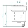 Bocal LIGHTECH 30cm³ - Noir