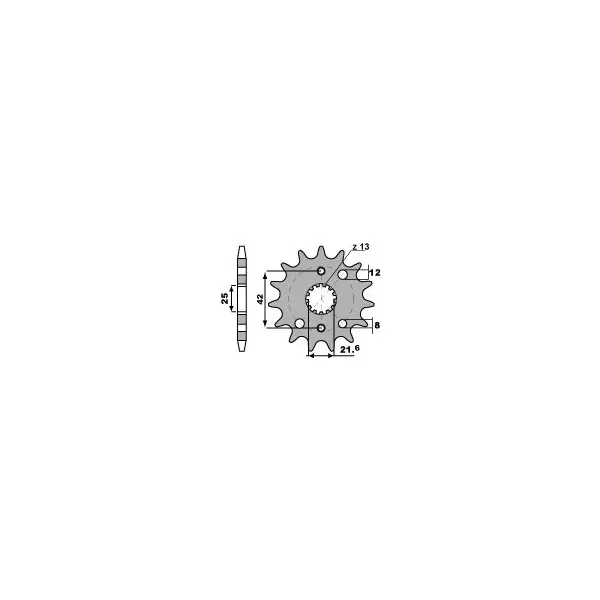 Pignon PBR acier standard 2080 - 530
