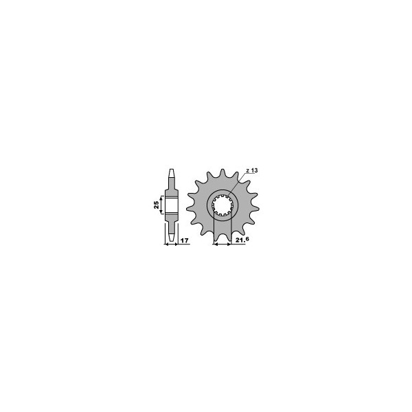 Pignon standard PBR 16 dents chaîne 520 Honda NC700S