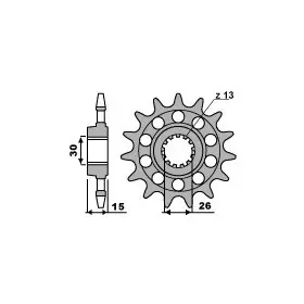 Pignon PBR Racing acier standard 2199 - 520