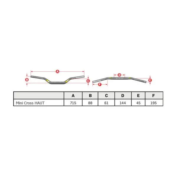 Guidon PRO TAPER Seven Height Schoolboy High