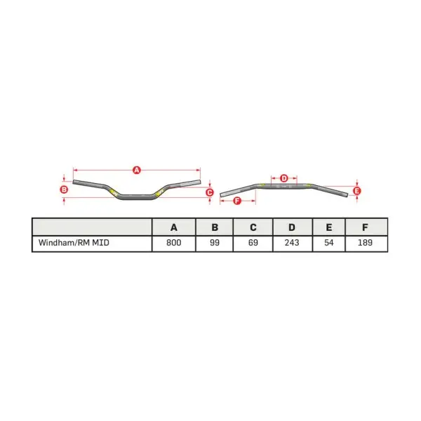 Guidon PRO TAPER Seven Height Windham/RM Mid