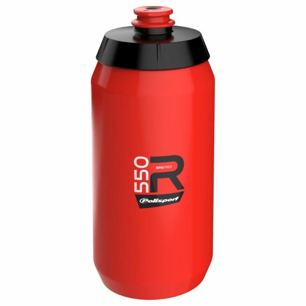 Bidon POLISPORT R550 rouge bouchon à visser 550ml