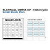 Présentoir type Slatwall QUAD LOCK - anglais