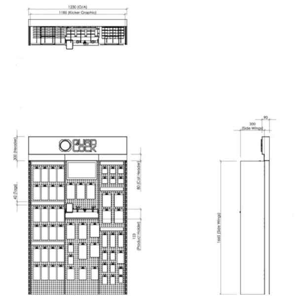 Présentoir Shop-in-Shop QUAD LOCK - français