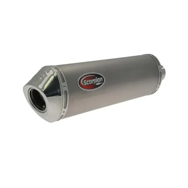 SILENCIEUX SCORPION OVALE TITANE, LONGUEUR 450MM POUR SV650 99-09