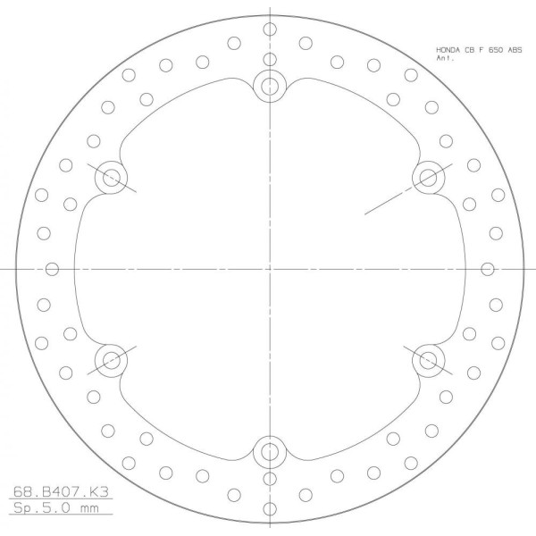 DISQUE FIXE DIAM EXT 320 INTER - EPAIS 5 