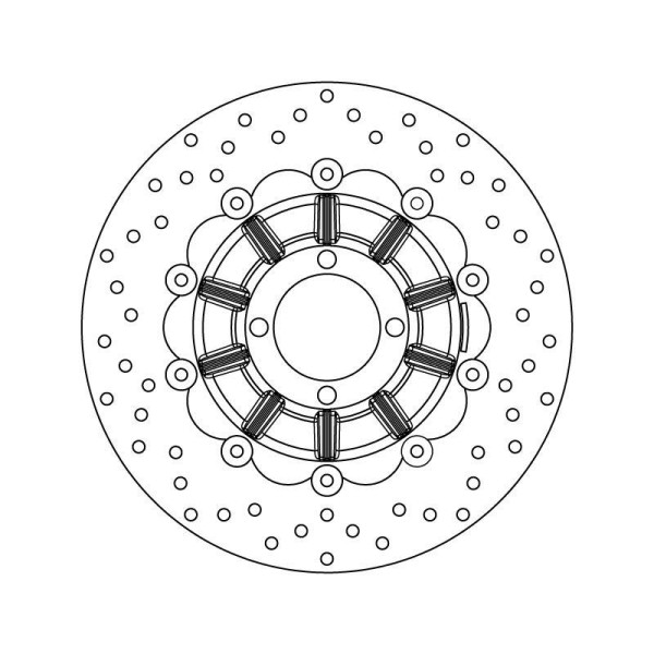 DISQUE FLOTTANT DIAM EXT 285 INTER 62 EPAIS 4 