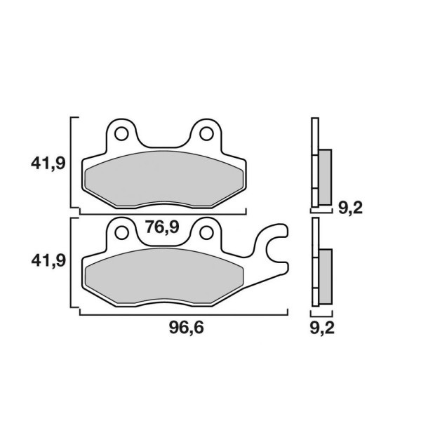 PLAQ. SINTER AR XTZ 750 / DR 800 