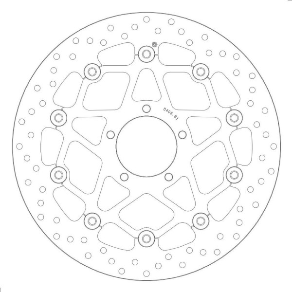 DISQUE FLOTTANT DIAM EXT 320 INTER 72 EPAIS 5 