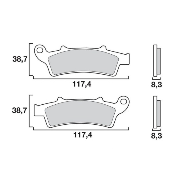 PLAQ SINTER AVT MALAGUTI MADISON 250 99- 