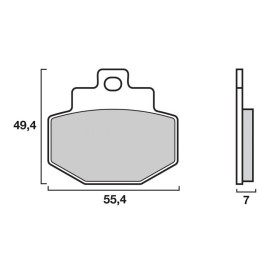 PLAQ SINTER AR PIAGGIO SUPER LX 125