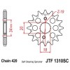 Pignon anti-boue acier 15 dents JT Sprockets chaîne 420 Honda CRF150R