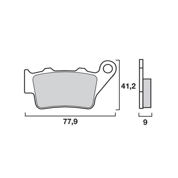 PLAQ AR HONDA CB500 97-/NX650 IDEM 07BB0235 / 07BB02SD 