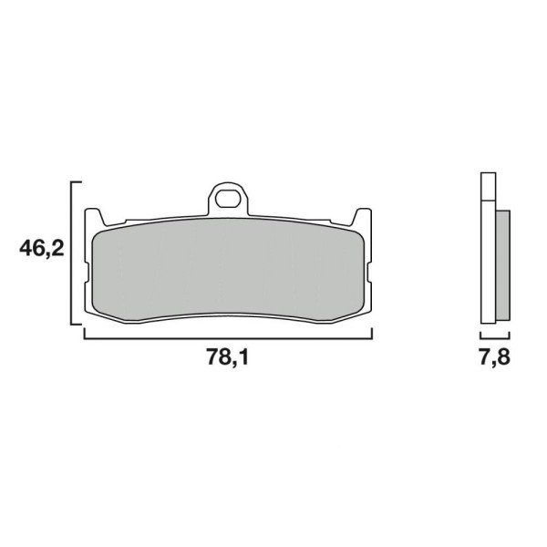 PLAQ AVANT RC TRIUMPH 675 DAYTONA 09- 