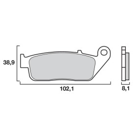 PLAQUETTES BREMBO SINTER 07HO30LA EQU. GALFER FD266