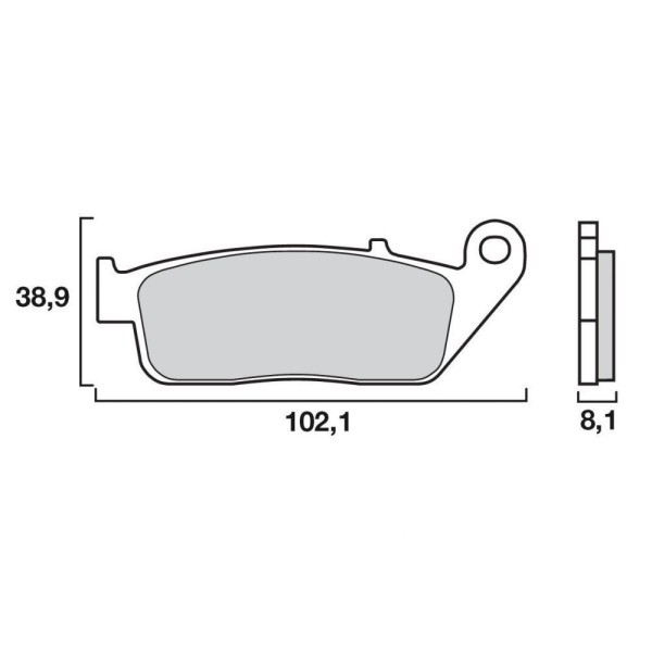 PLAQUETTES BREMBO SINTER 07HO30LA EQU. GALFER FD266 