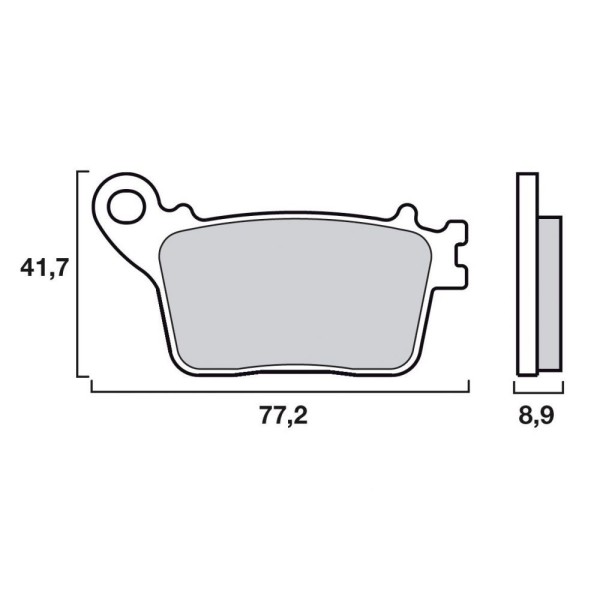 PLAQ SINT  CBR1000 RR 06- ARR 