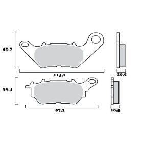 PLAQ ARR YAMAHA YZF R25/ YZF R3 15-