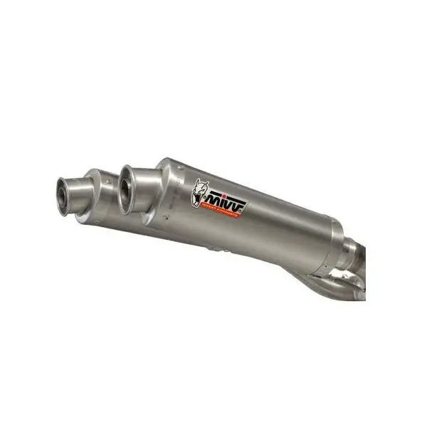 Silencieux double MIVV Oval Classic inox Ducati Monster 620