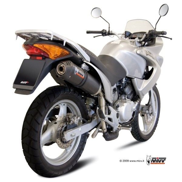 Silencieux MIVV Oval carbone/casquette carbone Honda XL125V Varadero