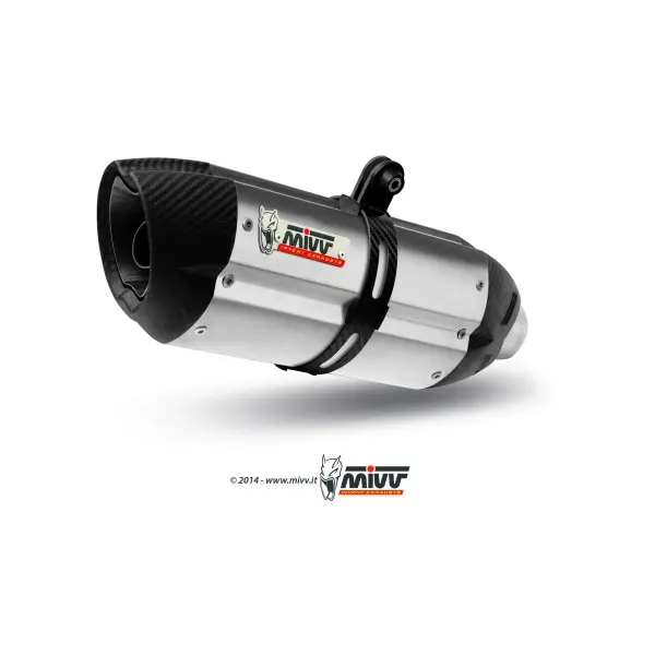 Silencieux MIVV Suono inox/casquette carbone Honda