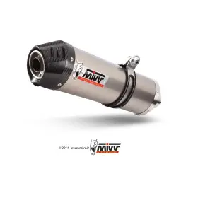 Silencieux + demi-ligne MIVV Oval Carbon Cap titane Suzuki SV650