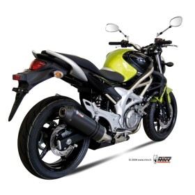 Silencieux MIVV Oval carbone/casquette carbone SUzuki Gladius SFV 650