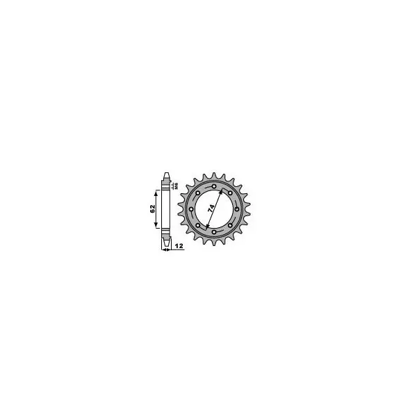 Pignon PBR acier standard 2196 - 525