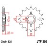 Pignon acier 15 dents JT Sprockets chaîne 520 Honda NX650J DOMINATOR