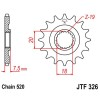 Pignon acier 13 dents JT Sprockets chaîne 520 Honda CR125R