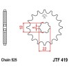 Pignon acier 14 dents JT Sprockets chaîne 525 Suzuki TS250/GT520 