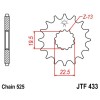 Pignon acier 14 dents JT Sprockets chaîne 525 Suzuki GSF400 BANDIT