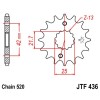 Pignon acier 15 dents JT Sprockets chaîne 520 Aprilia RS250