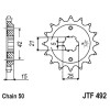 Pignon acier 15 dents JT Sprockets chaîne 520 Ducati 500 PANTAH