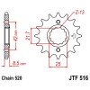 Pignon acier 14 dents JT Sprockets chaîne 520 Kawasaki EL250 ELIMINATOR