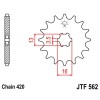 Pignon acier 9 dents JT Sprockets chaîne 420 SUZUKI LT A-50