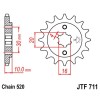 Pignon acier 12 dents JT Sprockets chaîne 520 Cagiva Mito 125 EV 